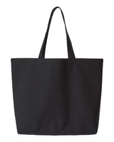 OAD Jumbo Recycled Midweight Gusseted Canvas Tote. OAD108R - Recycled Black