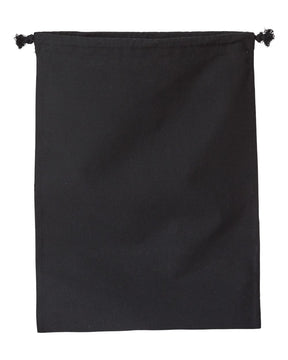 OAD Double Cinch Recycled Canvas Shoe and Accessory Bag. OAD119R - Recycled Black