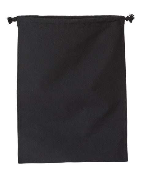 OAD Double Cinch Recycled Canvas Shoe and Accessory Bag. OAD119R - Recycled Black