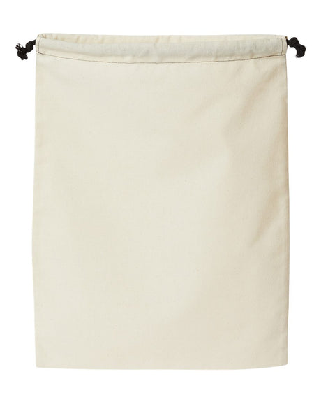 OAD Double Cinch Recycled Canvas Shoe and Accessory Bag. OAD119R - Recycled Natural