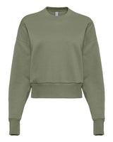Next Level Women's Heavyweight Crewneck Sweatshirt. 9087 - Light Olive