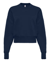 Next Level Women's Heavyweight Crewneck Sweatshirt. 9087 - Midnight Navy