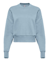 Next Level Women's Heavyweight Crewneck Sweatshirt. 9087 - Stonewash Denim