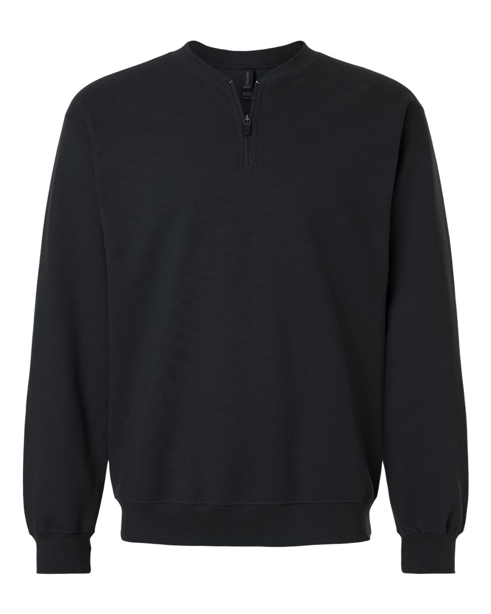 Gildan Unisex Softstyle® Midweight Quarter-Zip Sweatshirt. SF008 - Black