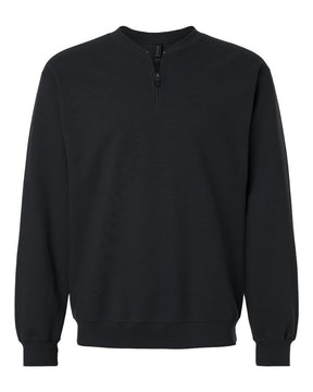 Gildan Unisex Softstyle® Midweight Quarter-Zip Sweatshirt. SF008 - Black