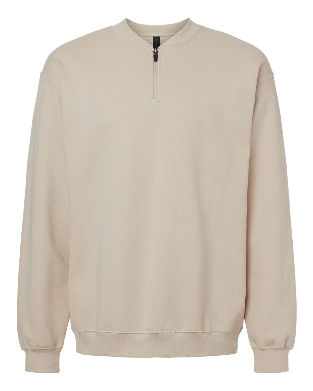 Gildan Unisex Softstyle® Midweight Quarter-Zip Sweatshirt. SF008 - Sand