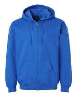 Gildan Unisex Softstyle® Midweight Full-Zip Hooded Sweatshirt. SF600 - Royal