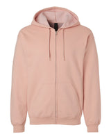 Gildan Unisex Softstyle® Midweight Full-Zip Hooded Sweatshirt. SF600 - Dusty Rose