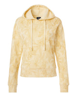 MV Sport Women's Maddie Floral Print Hooded Sweatshirt. W24105 - Sun Ray