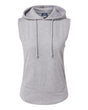 MV Sport Women's Kinsley Sleeveless Hooded Sweatshirt. W24131 - Heather Grey