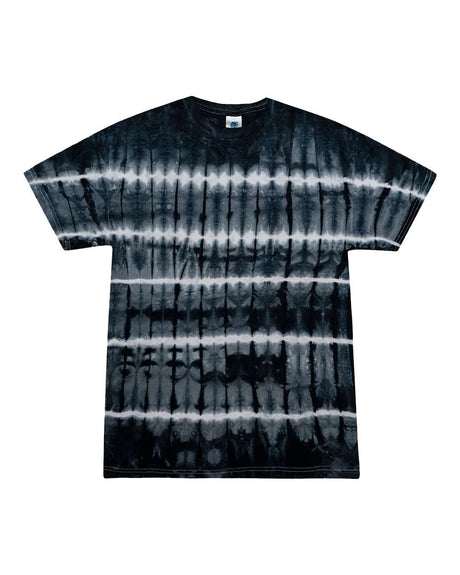 Colortone Unisex Multi-Color Tie-Dyed T-Shirt. 1000 - Black Shibori