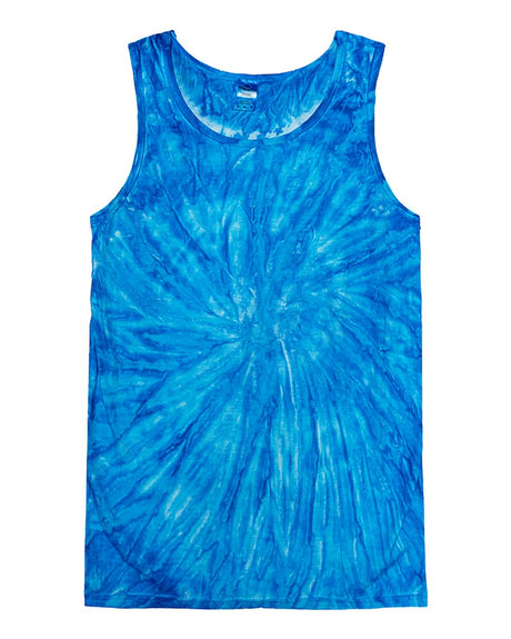 Colortone Unisex Tie-Dyed Tank Top. 3500 - Neon Blueberry