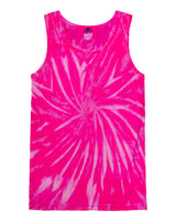 Colortone Unisex Tie-Dyed Tank Top. 3500 - Neon Bubblegum