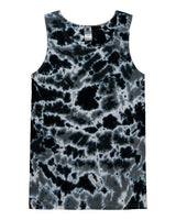 Colortone Unisex Tie-Dyed Tank Top. 3500 - Multi Black
