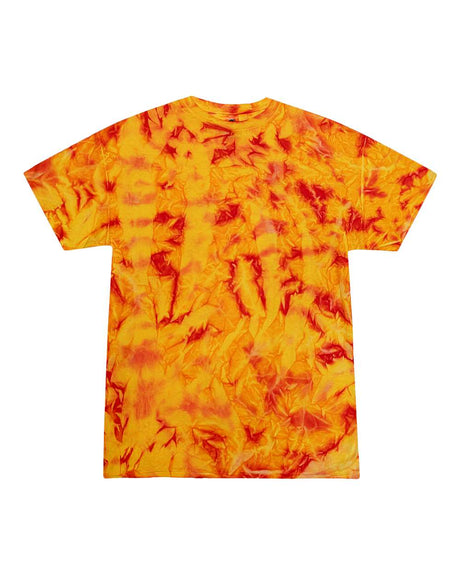 Colortone Youth Multi-Color Tie-Dyed T-Shirt. 1000Y - Fire