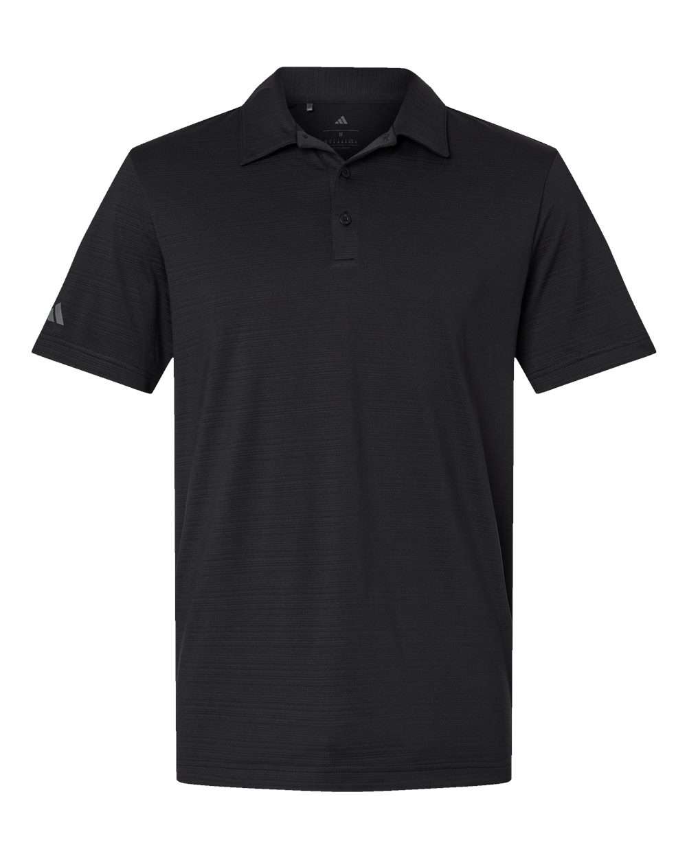 Adidas Men's Textured Stripe Polo. A704 - Black