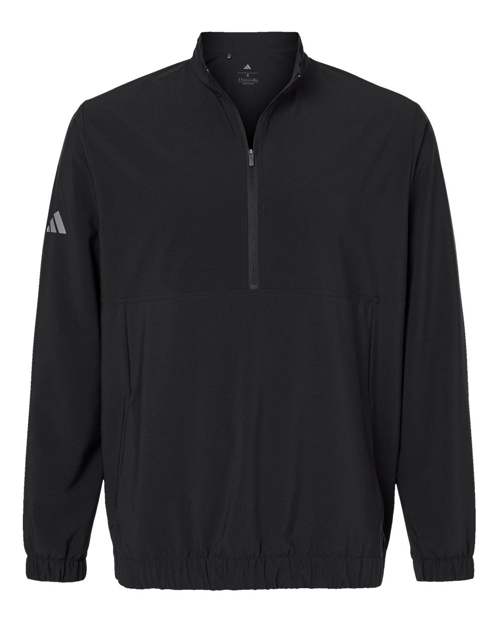 Adidas Men's Stretch Woven Half-Zip Pullover. A705 - Black