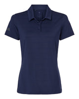 Adidas Women's Textured Stripe Polo. A707 - Dark Blue