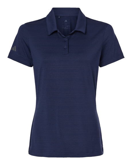 Adidas Women's Textured Stripe Polo. A707 - Dark Blue