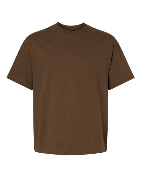 Hanes Unisex Beefy-T® Retro Street T-Shirt. 5180R - Army Brown
