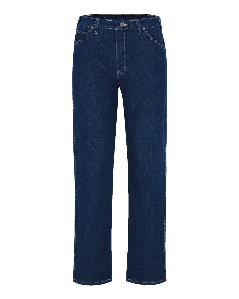 Dickies Men's 5-Pocket Jeans. 1329 - Indigo Blue - 37 Unhemmed