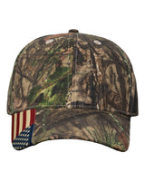 Kati Camo Woven USA Flag Cap. LC350 - Xtra/ USA Flag