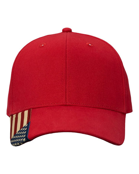 Kati USA Flag Cap. AM350 - Red/ USA