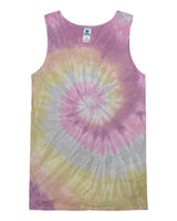 Colortone Unisex Tie-Dyed Tank Top. 3500 - Desert Rose