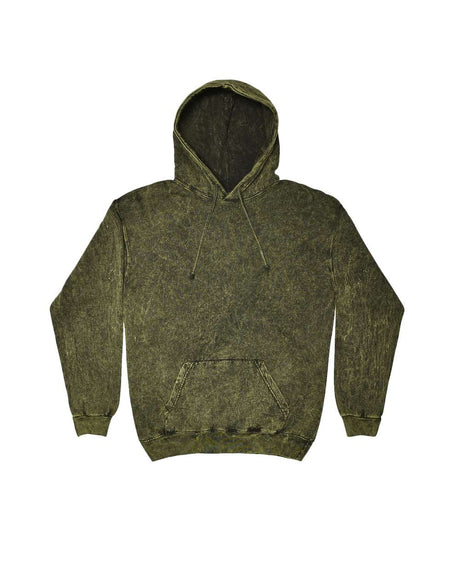 Colortone Unisex Mineral Wash Hooded Sweatshirt. 8300 - Dark Green