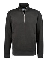J. America Unisex BTB Fleece Quarter-Zip Sweatshirt. 8722 - Black