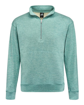 J. America Unisex Electric Fleece Quarter-Zip Sweatshirt. 8741 - Electric Jade