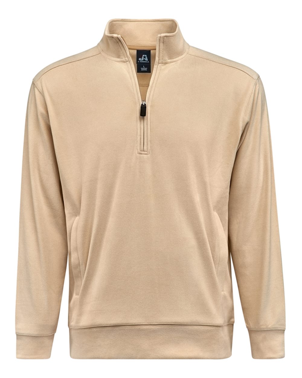 J. America Unisex Element Fleece Quarter-Zip Sweatshirt. 8760 - Almond
