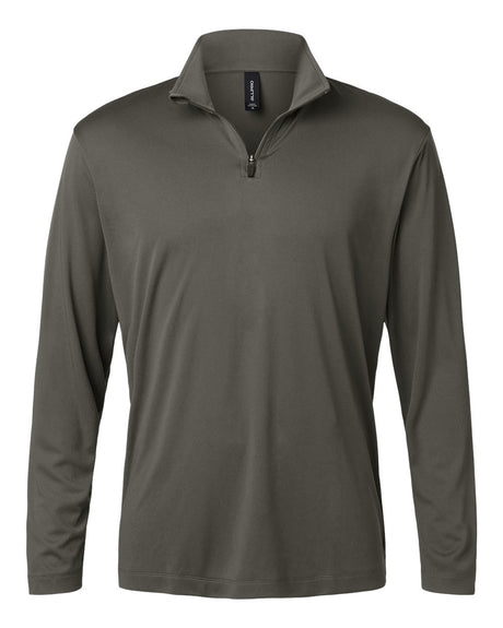 AllPro Men's Pro-Lock Performance Quarter-Zip Pullover. 41870 - Charcoal