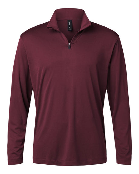 AllPro Men's Pro-Lock Performance Quarter-Zip Pullover. 41870 - Maroon