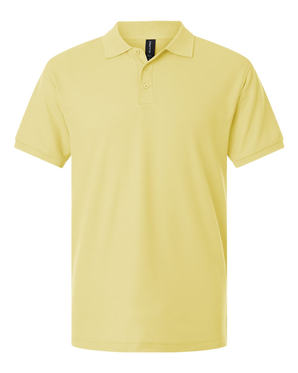 AllPro Men's Pique Polo. 62800 - Light Yellow