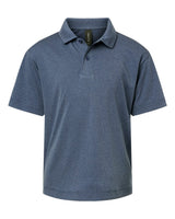 AllPro Youth Pro-Lock Performance Polo. 41800Y - Heather Navy