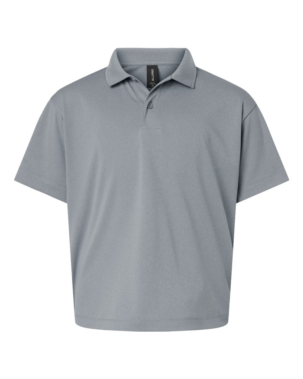 AllPro Youth Pro-Lock Performance Polo. 41800Y - Heather Steel
