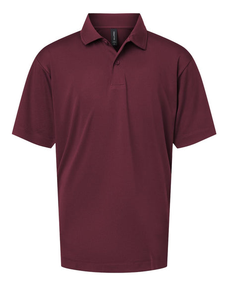 AllPro Youth Pro-Lock Performance Polo. 41800Y - Maroon
