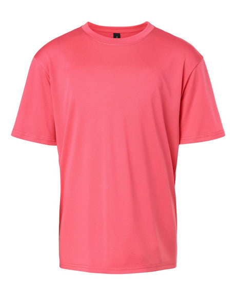 AllPro Youth Pro-Lock Performance T-Shirt. 48000Y - Bright Pink