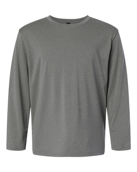 AllPro Youth Pro-Lock Performance Long Sleeve T-Shirt. 48400Y - Heather Granite