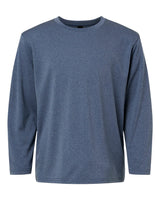 AllPro Youth Pro-Lock Performance Long Sleeve T-Shirt. 48400Y - Heather Navy