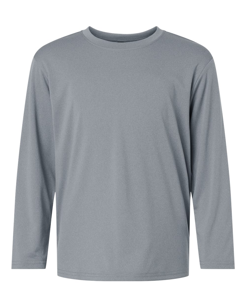 AllPro Youth Pro-Lock Performance Long Sleeve T-Shirt. 48400Y - Heather Steel