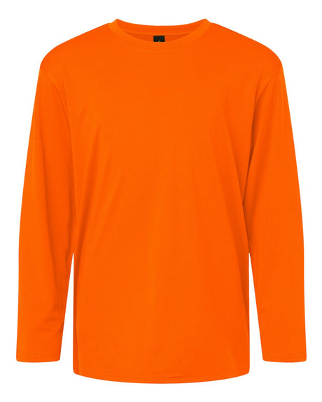 AllPro Youth Pro-Lock Performance Long Sleeve T-Shirt. 48400Y - Neon Orange