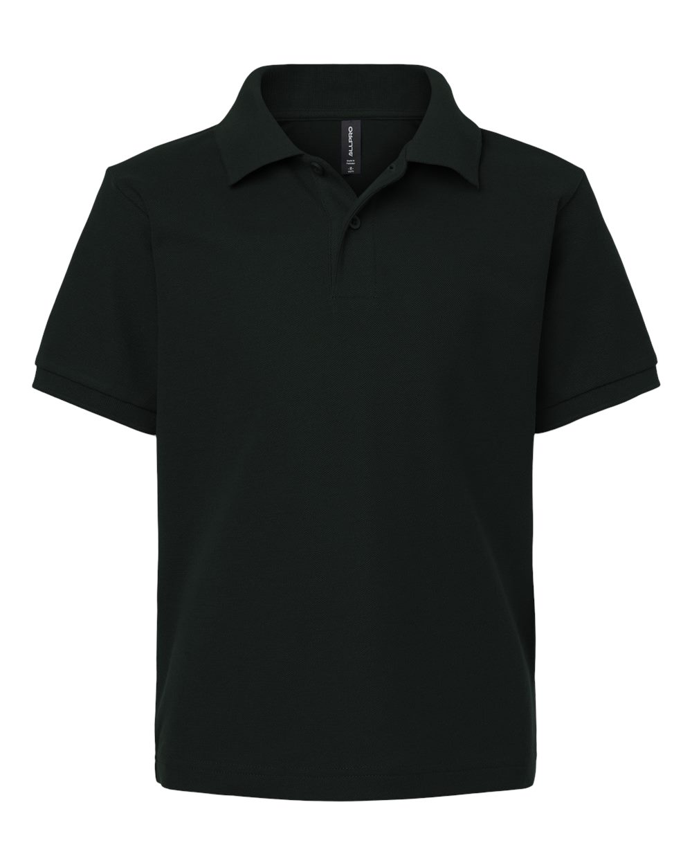 AllPro Youth Pique Polo. 62800Y - Black