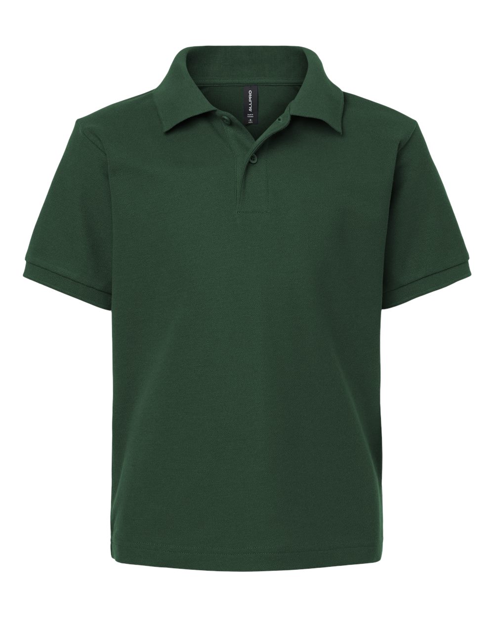 AllPro Youth Pique Polo. 62800Y - Forest Green