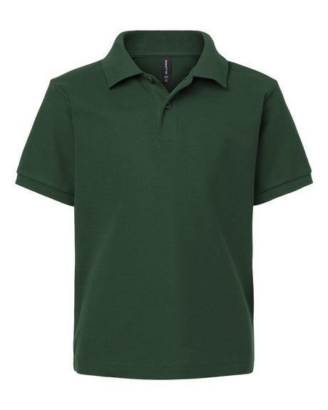 AllPro Youth Pique Polo. 62800Y - Forest Green
