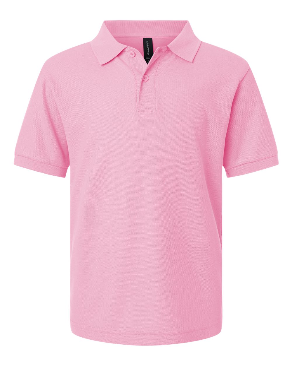 AllPro Youth Pique Polo. 62800Y - Light Pink