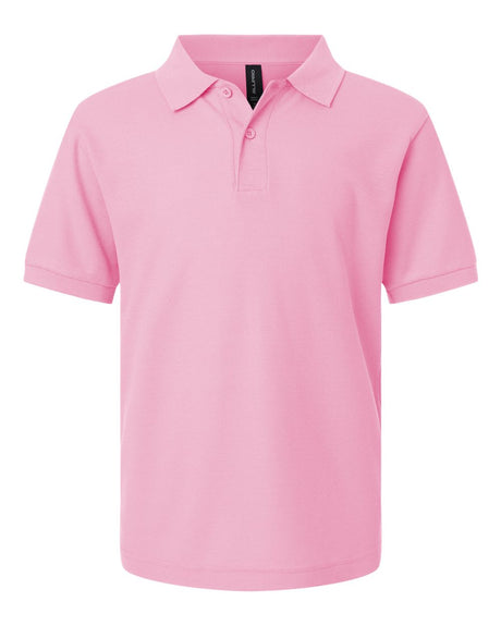 AllPro Youth Pique Polo. 62800Y - Light Pink