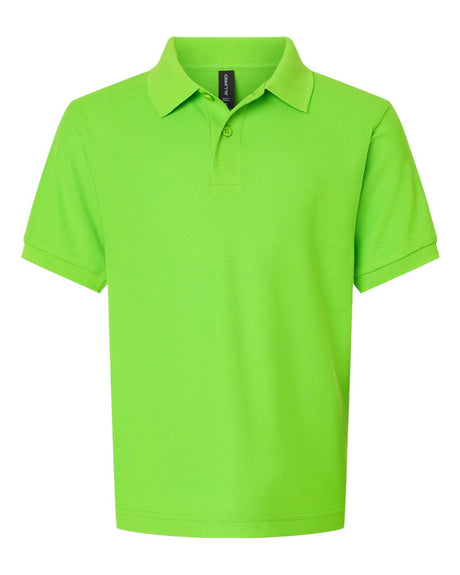 AllPro Youth Pique Polo. 62800Y - Lime