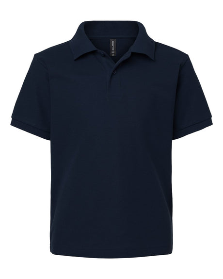 AllPro Youth Pique Polo. 62800Y - Navy